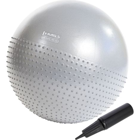 65 cm hellgrauer Gymnastikball für Training und Yoga