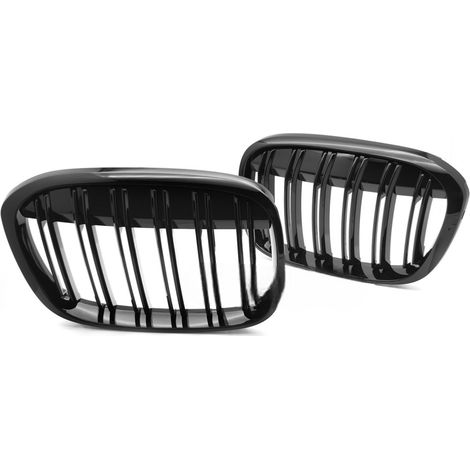 Grille de calandre avant BMW X1 F48 de 2015 a 2020 noir brillant-42674553 (1/4)