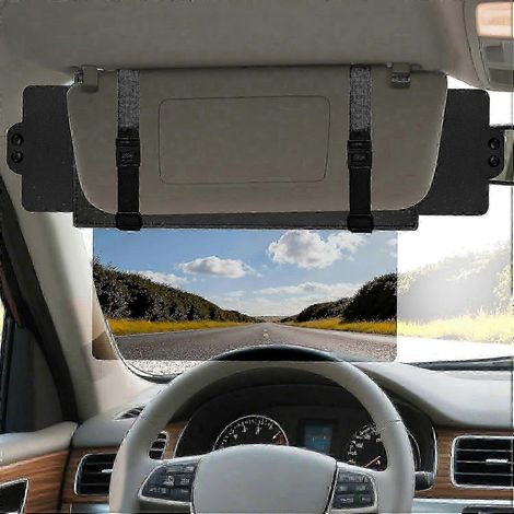 Rallonge de pare-soleil pour voiture, pare-soleil intégré, rallonge de pare-soleil avec lentille anti-éblouissement bloquant les UV et la lumière du soleil, pare-soleil de voiture réglable pour plus d