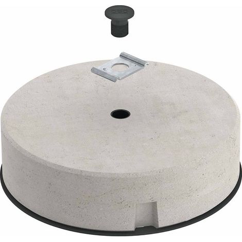 OBO Bettermann Kit de fixation de gouttière avec pierre FangFix incluse 295x295x84, 5403102 (1/2)