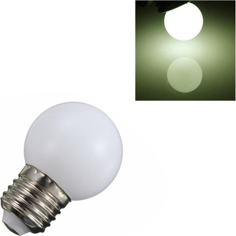 220V E27 1W Économie D'énergie Sauvegarde De L'énergie LED Boule D'ampoule Lampe De Globe Blanc Chaud Blanc (1/5)