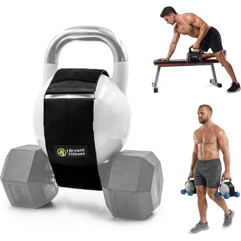Adaptateur de sangle Kettlebell pour haltères courts, sangle antidérapante pour kettlebell Rows (1/5)