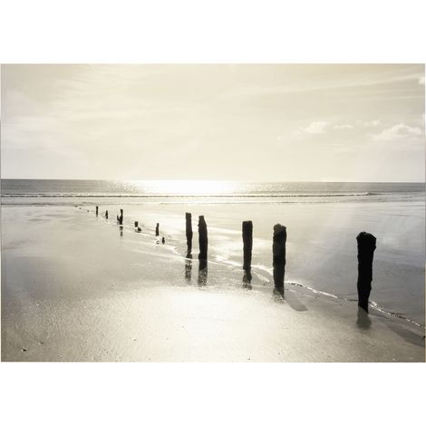 Art for the Home Outdoor Leinwandbilder Sonne Meer 50x70cm