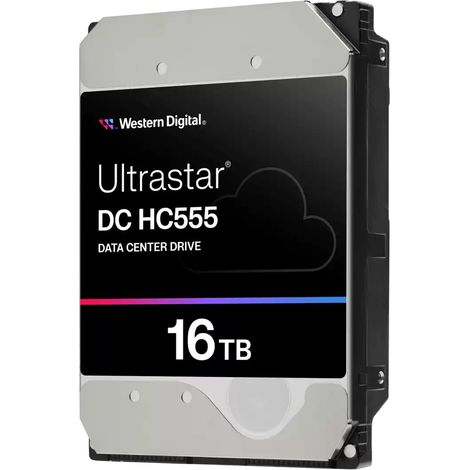 Western Digital Ultrastar DC HC555 disco rigido interno 16 TB 7200 Giri/min 512 MB 3.5 SAS3 (WD HD3.5 SAS3 16TB WUH722016CL5204/512e [Di])