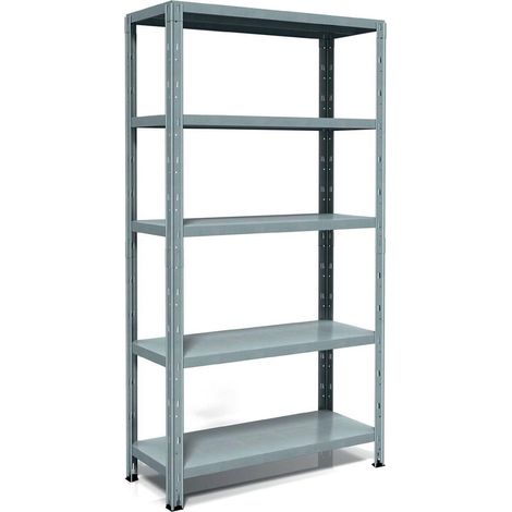 Scaffali 5 Ripiani Rinforzati 100x40 in Metallo Scaffalatura Modulare (1/8)