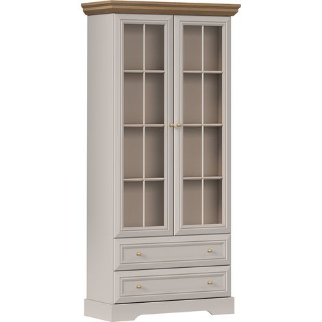 Credenza 2 ante 2 cassetti Dulci cashmere e marrone 188,8cm