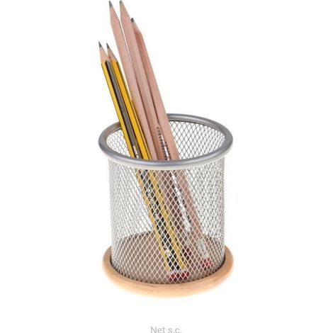 Porta tazze in argento e legno