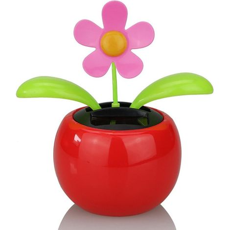 Figurine Nodding - Fleur Solaire à Mouvement Oscillant - Pour Voiture Bureau Maison Jardin - 1 Pièce (1/3)