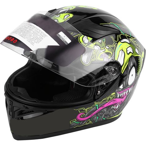 Casque moto adulte universel intégral sécurité double écran antibuée taille XL (1/5)