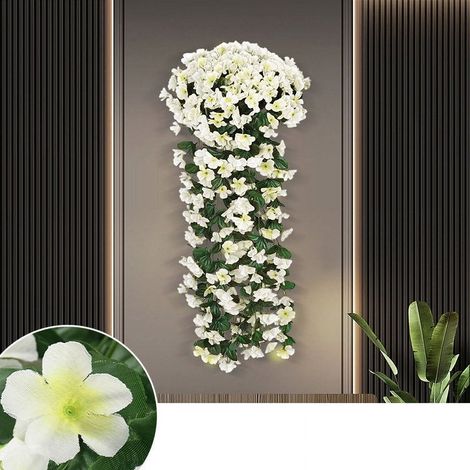 Guirlande Fausse Fleurs - Vigne Violette Artificielle - Décoration Suspendue pour Mariage Fête Jardin Noël - 85 cm - 1 Pièce (1/5)