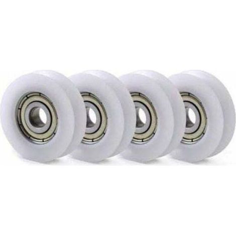 10 PCS U Nylon en Plastique intégré 608 roulements à Billes de Gorge 8 30 10mm Poulie de Guidage