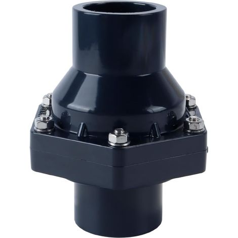 Clapet anti-retour polyvalent en PVC-U DN32 (Φ40 mm) – Convient pour une installation horizontale/verticale dans les systèmes d'eaux usées, les bassins à carpes koï et les sous-sols (1/5)