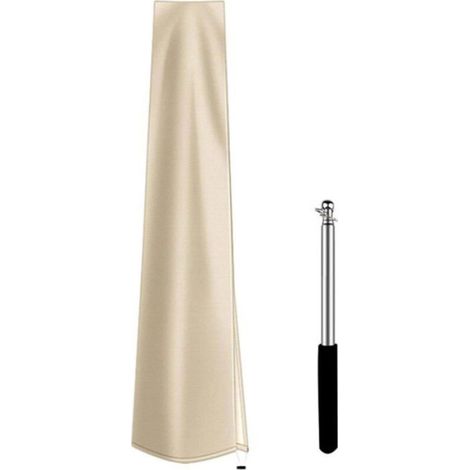 Housse de Parasol de Patio,Housses de parasols d'extérieur, imperméables,Housses de Parasol de marché,Beige 190cm (1/4)