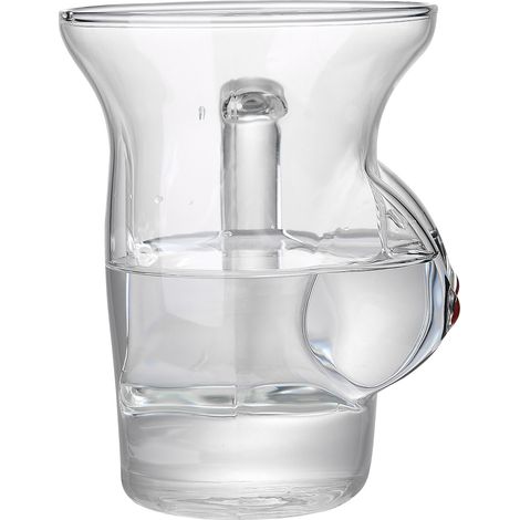 Kaffeebecher aus Glas, 480 ml, großes Fassungsvermögen, Haushaltsbecher aus Glas für Milch, Saft und Frühstück mit Henkel (1/5)