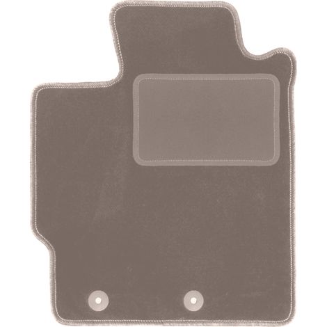Fahrermatte aus Velours für: Toyota Yaris III FL Schrägheck (2017–2020), beige