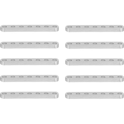 Poutre Plate - Alliage D Aluminium - 4 X 8 Mm - Pour Robots Et Equipements D Ingenierie - 10 Pieces (1/5)