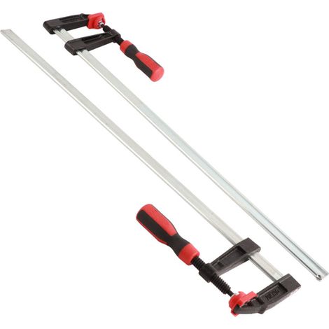 Pinces F robustes pour le travail du bois, 2 pièces, Clips de barre à glissière rapide, Kit d'outils manuels de bricolage 80x600mm