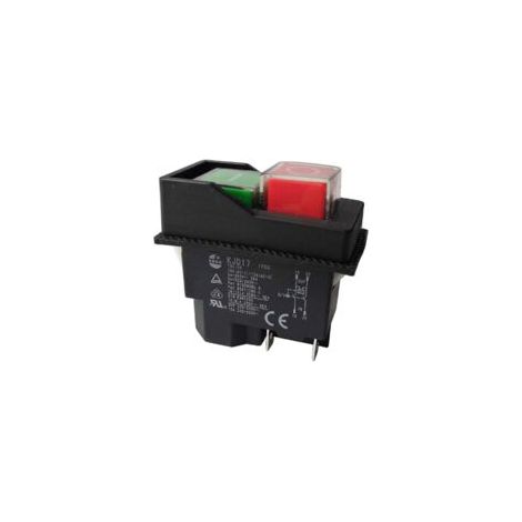 Interrupteur à bouton pour outils de jardin KJD17, 220V, terminal à 4 broches, interrupteur électromagnétique (1/5)
