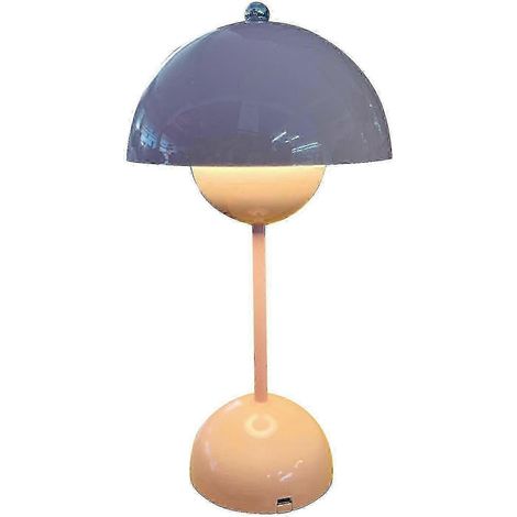 Lampe de table nordique danoise à motif de bouton de fleur rechargeable Norse