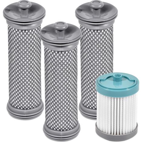 Kit de filtros de repuesto para aspiradora, compatible con 3 prefiltros y 1 filtro de motor. (1/5)