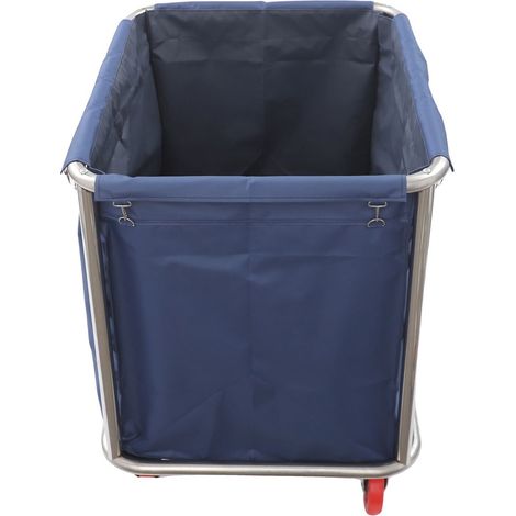 Chariot à linge, en acier inoxydable et tissu Oxford, 906580cm, capacité de 440 lbs, poids brut de 8 kg, autoportant (1/5)
