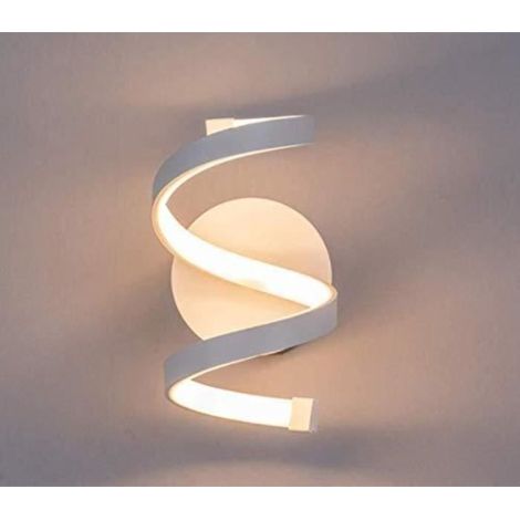 Applique murale LED Goeco - Blanc - 18W - Chambre - Acrylique et métal (1/4)