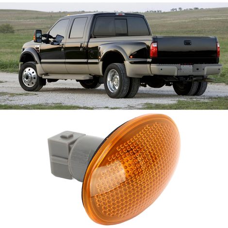Feux de signalisation, feux de position et feux de stationnement à DEL 12 V adaptés aux Ford F-350 et F-450 (1999-2010, lumière jaune). (1/5)