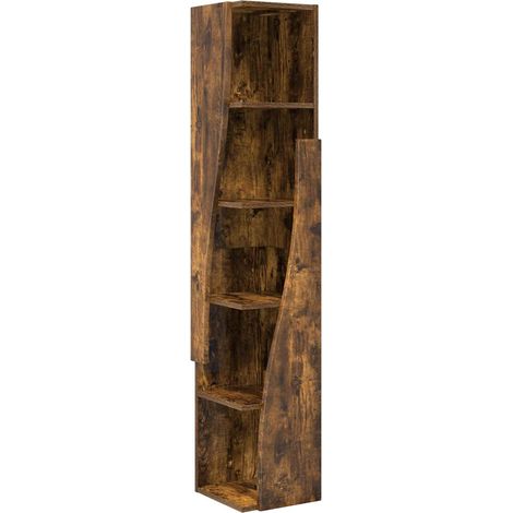 Maison Exclusive - Mobile angolare Rovere fumé 27,5x27x140cm Legno multistrato (1/5)