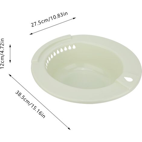 Bidet de toilette Bassin de soin hypoallergénique PP Vert pour femmes enceintes et personnes atteintes d'hémorroïdes (1/5)