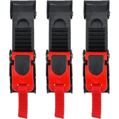 Bardusch-3 Pcs Boucle de Casque de Moto, Boucles Attache Rapide avec Sangle pour Casque Moto/Vélo (1/5)