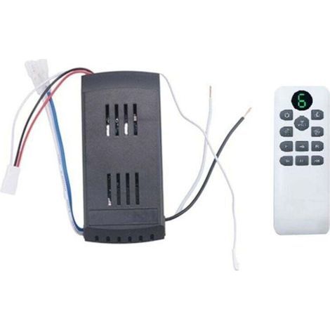 Kit Télécommande Ventilateur Plafond 6 Vitesses Synchronisation 50W Remplacement Ventilateurs Éclairages CC-Chrom (1/4)