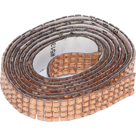 Meter langes Strassklebeband, hochklebender Kristallaufkleber, goldener Glitzerstreifen für DIY-Dekorationen (1/5)