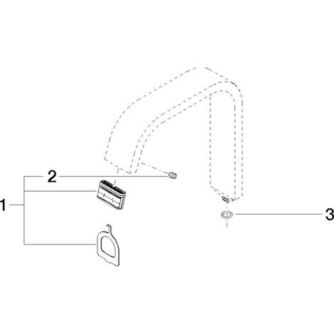 Dornbracht 90282226600-06 Bec de remplacement Pièces détachées