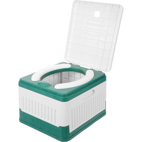 1 abattant de toilettes, vert menthe, rembourré PVC, pliable, léger, polyvalent salle de bain cuisine extérieur voiture (1/5)