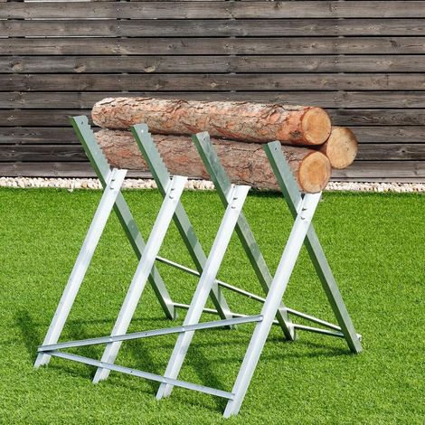 Dépliage Rapide Chevalet de Sciage Pliable en Acier pour Maintien Stable et Découpe de Bois 220 lbs (1/5)