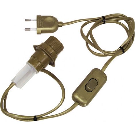 Adaptador para botella E14 TIBELEC, plástico, dorado 40 W TIBELEC