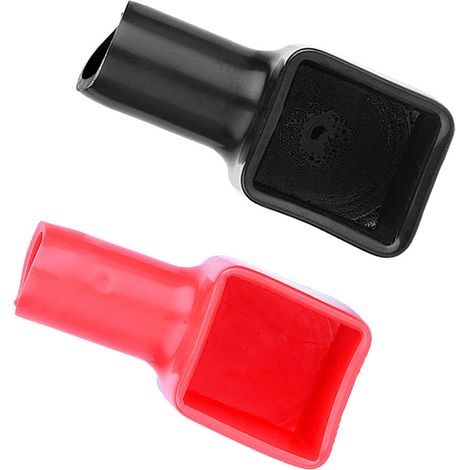 Paar rote und schwarze Batteriepolkappen, Plus und Minus, 192681 192682 (1/5)