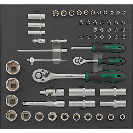 Fortis Werkzeugmodul 2/3 Steckschlüssel 1/4, 1/2 (1/2)