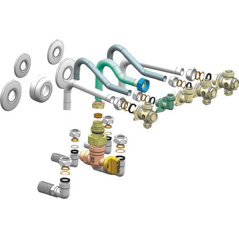 Bosch Accesorio de instalación HW-Set-BCR-1 Juego de conexión para instalación empotrada, 7736901710