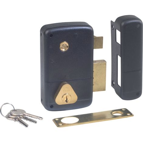 SERRURE MONOPOINT EN APPLIQUE VERTICALE À FOUILLOT 50MM DROITE - CISA - 3005045000 (1/2)