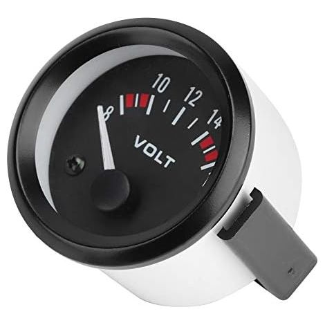 Blocs d'instruments de voiture, Voltmètre universel pour voiture, Voltmètre 12 V 52 mm/2 pouces Plage de mesure de la tension 8-16 V BX100007 (1/5)