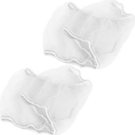 2er-Pack Vogelkäfigabdeckung aus Polyestergewebe mit Samenauffangfunktion, universelles Papageienkäfigzubehör, Weiß, Größe S (1/5)