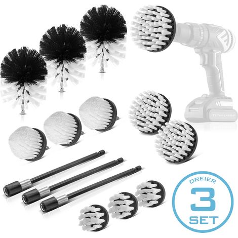 Set di 15 accessori per spazzole STAHLWERK per avvitatori e trapani a batteria