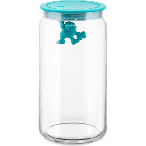 Boîte de Cuisine en Verre avec Couvercle en Résine Thermoplastique, Bleu clair, 140 cl (1/5)