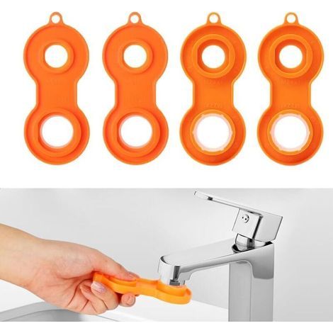 4 Pieces Plastic Faucet Aerator Removal Tool, Mixed Nozzle Wrench, Compatible with M20, M22, M24 and M28 (1/4)