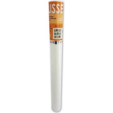 Revêtement mural de rénovation intissé blanc prêt à peindre SANS MARQUE rouleau lisse 120 g/m² 1 x 15 m