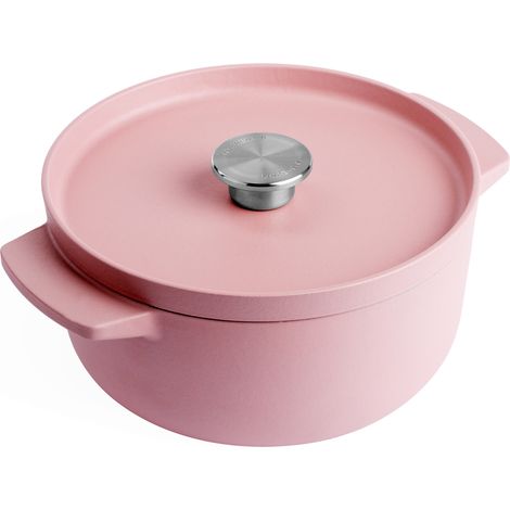 KitchenAid Bräter mit Deckel Gusseisen 22cm, rosa