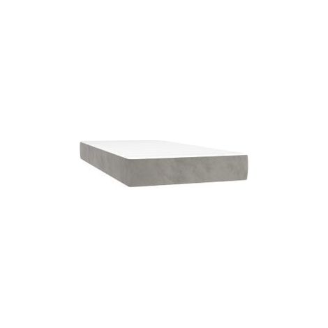 Matelas de lit à ressorts ensachés 100x220x20 velours (1/5)