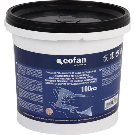 Toallitas Para Limpieza De Manos Antibacterias 100uds