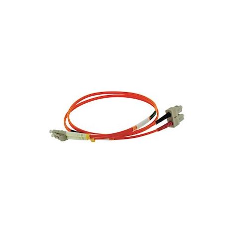 jarretière optique - duplex - lc/sc - catégorie om2 - 50/125 µm - 1 mètre - gigamédia d1mclc1m